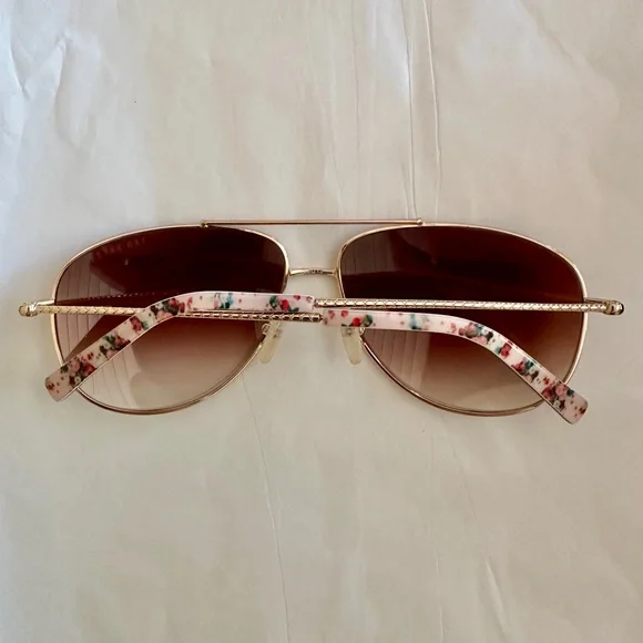 Ted Baker Gold Aviator Sunglasses - Picture 2 of 6